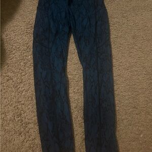 Women’s CRZ Blue Snake Print Leggings